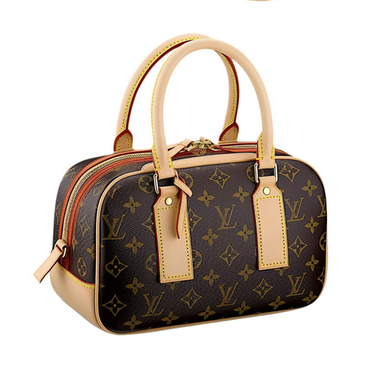 Louis Vuitton bag with vachetta leather trim